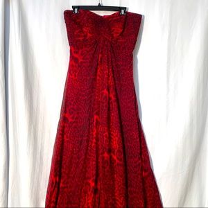 Tadashi Shoji Leopard Print Evening Gown